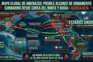 Hacia la Tercera Guerra Mundial: El Mapa de Riesgo Nuclear tras el Pacto Secreto de Putin y Kim Jong-un
