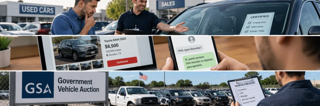 Subastas de autos del gobierno en Estados Unidos: dónde buscar y qué comprobar